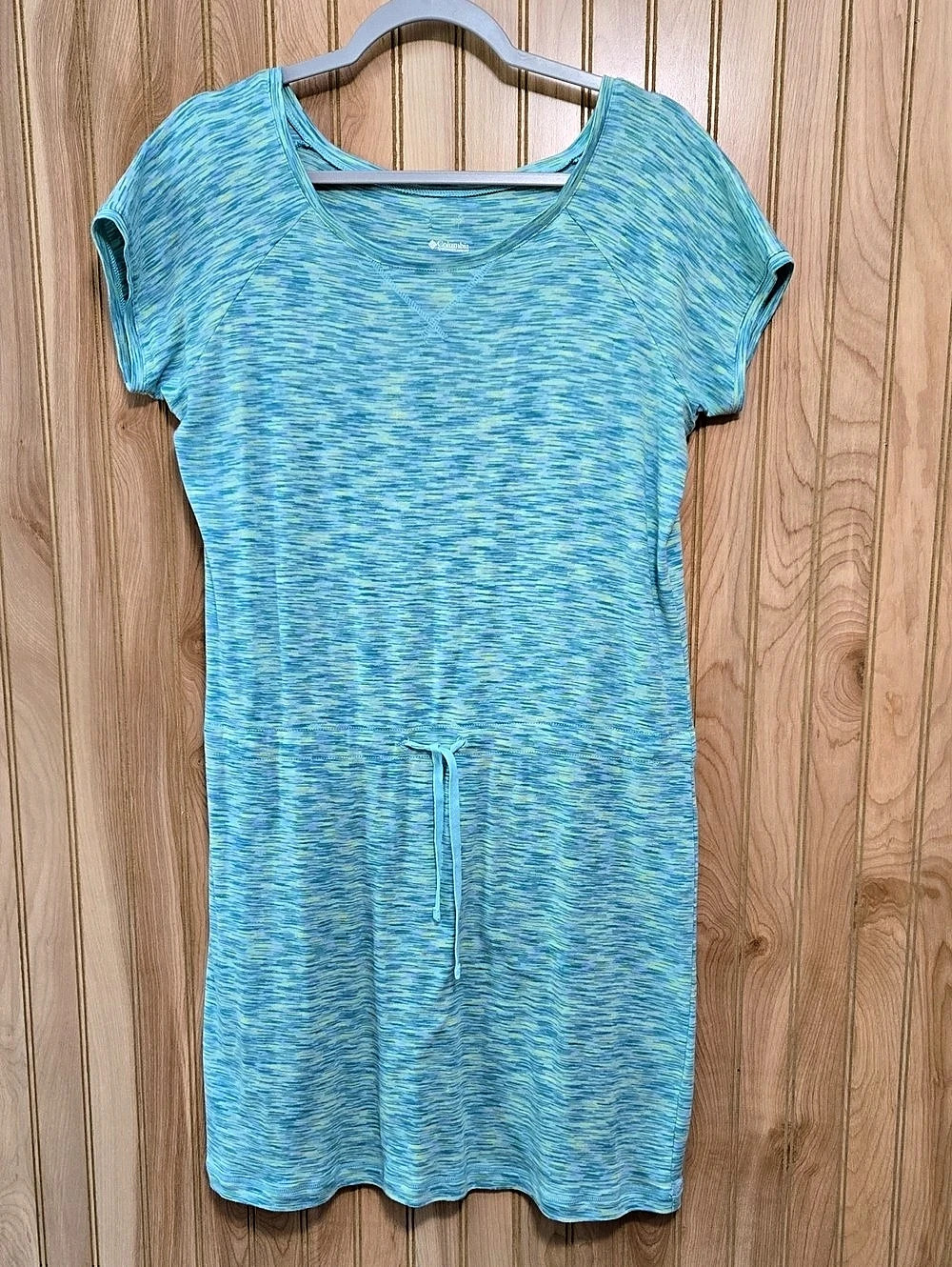 Columbia Outerspaced Drawstring Dress Blue & Green Large